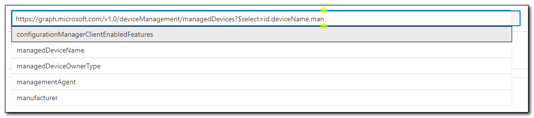 Managed Device Select Query