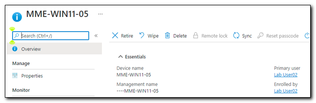 Intune Device Object