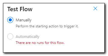 Test Flow Manually